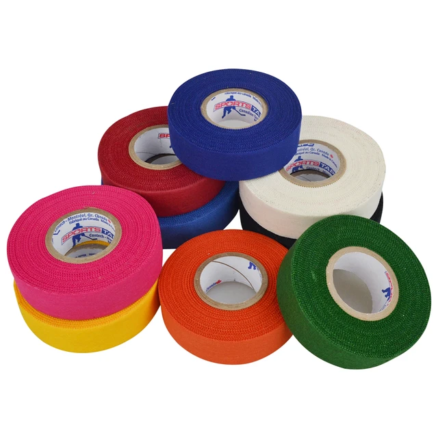 Rouleau de ruban adhésif coloré en coton pour hockey sur glace, anciers de  sécurité pour le sport, badminton et golf, 2.5cm x 25m, 3 pièces -  AliExpress