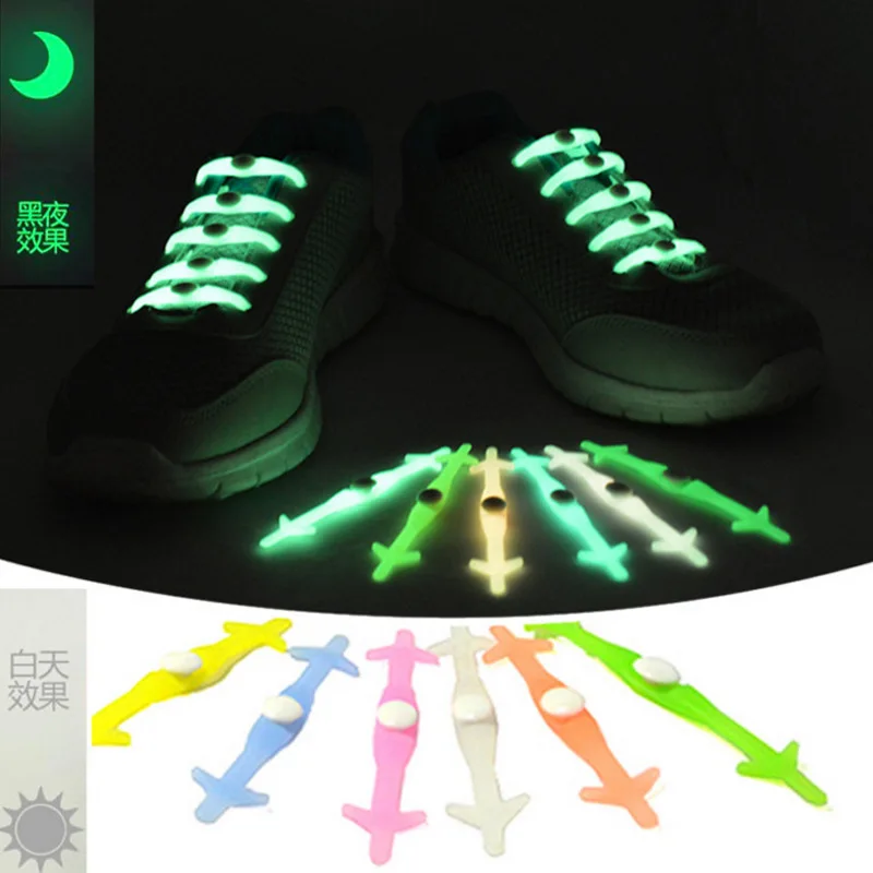 

Night Running Safty Reflect Light Lazy No Tie Shoelaces for Kids Adults Children Elastic for Sport Casual Shoes Boots Luminous