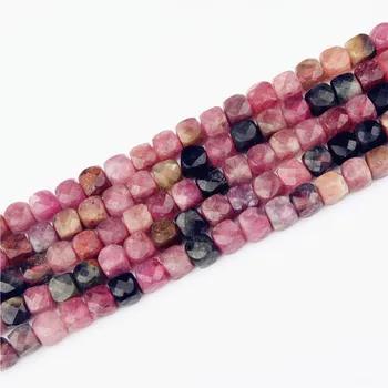 

Color Tourmaline Amethyst 4.5X3.5mm Natural Gem Loose Beads Cube Beads Cube Beads Spacer Beads Bracelet Necklace DIY Production