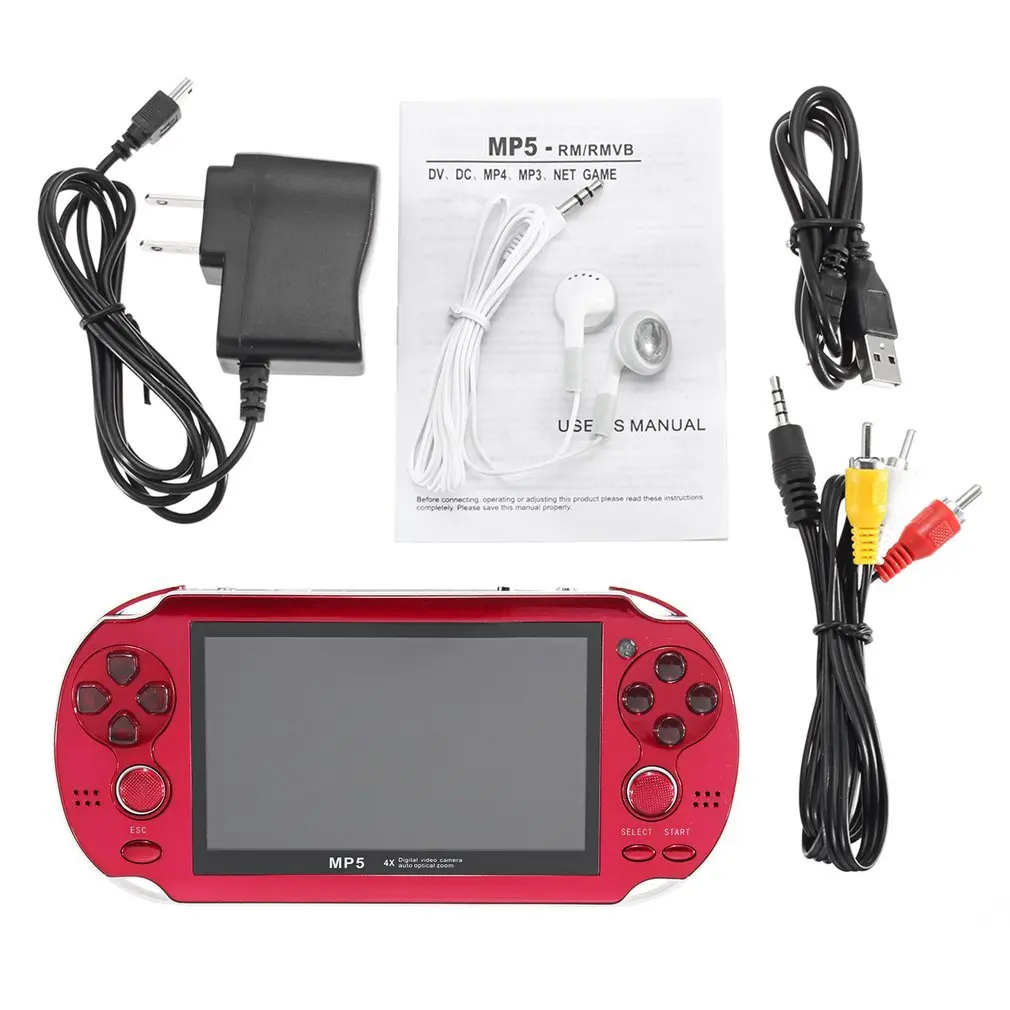 

4.3 Inch Portable Handheld Game Console Player With 300 Games Built-in Video Camera Support 8GB Memory Game Player