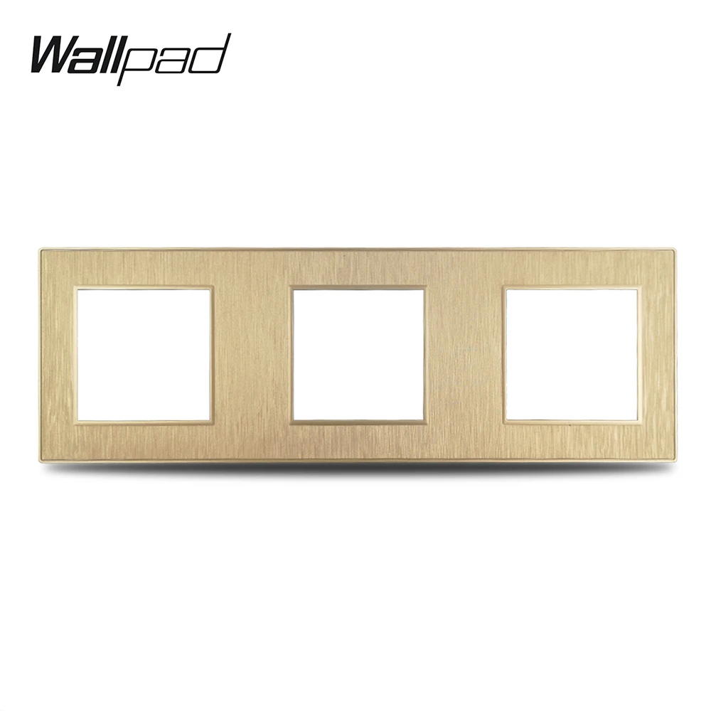 Wallpad S6 DIY Тройная 3-сторонняя позолоченная панель из полированного поликарбоната