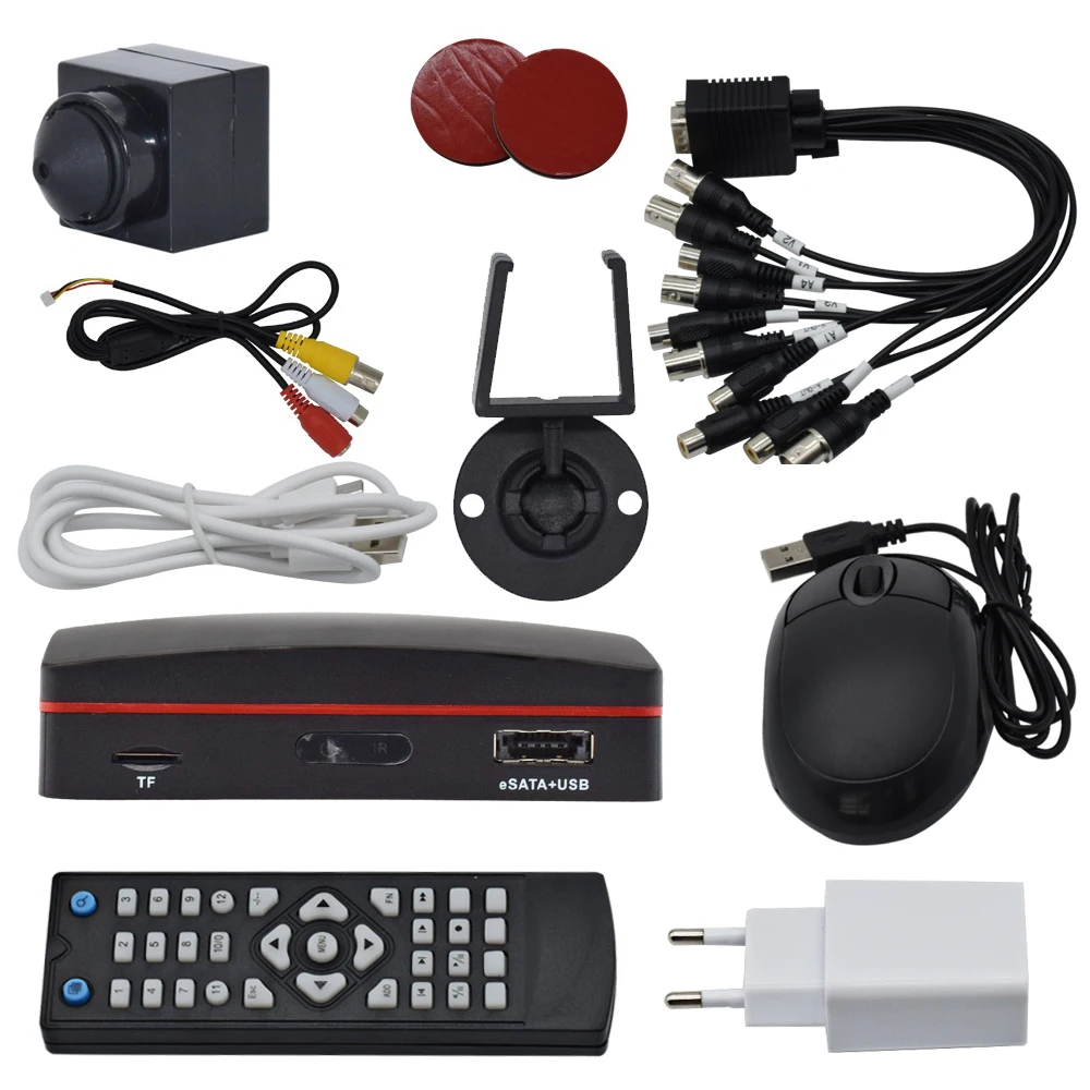 Мини 4ch DVR для наблюдения за состоянием труб 1080P супер мини AHD Камера камеры