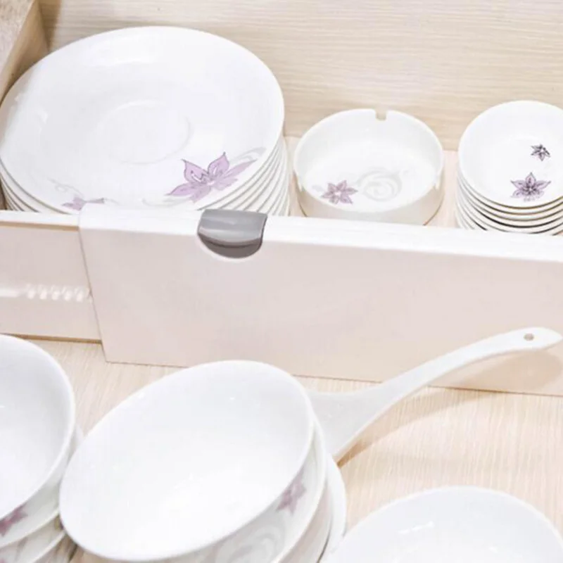 Регулируемый ABS носки Нижнее белье разделитель ящика перегородки ящик для хранения Чехол Белый