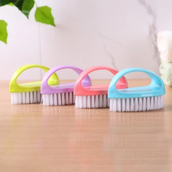 

1Pcs Candy Color Foot Plate Type Laundry Brush Plastic Shoe Brush Household Cleaning Brush House Cleaning Accessories Dropship