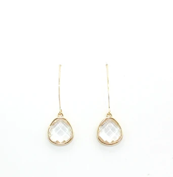 

GU-8 Original design European and American style jewelry handmade faceted crystal earrings for women