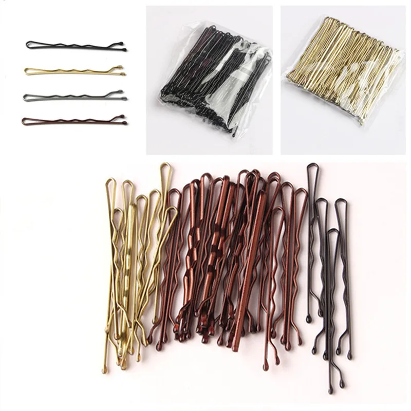 10Pcs Waved Hair Clips U Shaped 5cm Metal Hair Clips For Girls Hair