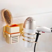 Пробивка настенный держатель на присоске для Хранения Туалетных волос ванная комната воздуховод рама