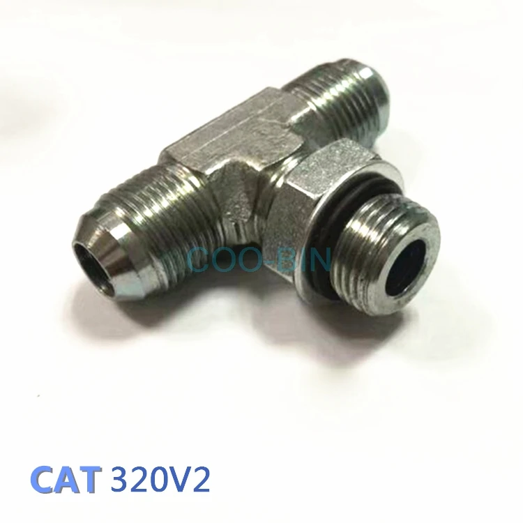 Для KOBELCO SK 200/300 гусеница кошка Комацу PC HITACHI ZX KATO HD 512 DOOSAN DH DX дистрибьютор трехполосный разъем - Цвет: CAT 320V2