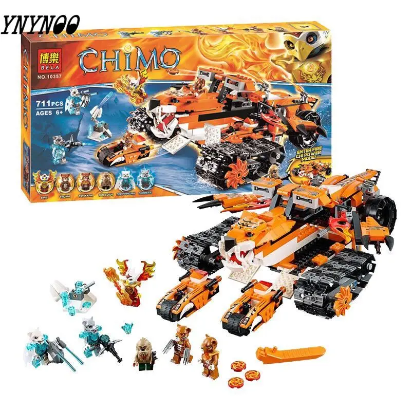 

711pcs Tiger's Mobile Command Amazing Tiger Ice Tank 10357 Figure Building Blocks Children Toys Boys Compatible with Legoings