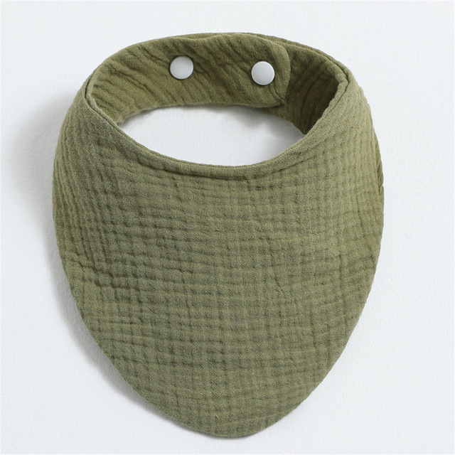 Cotton Solid Color Newborn Baby Bib Children Feeding Burp Cloths Kids Accessories