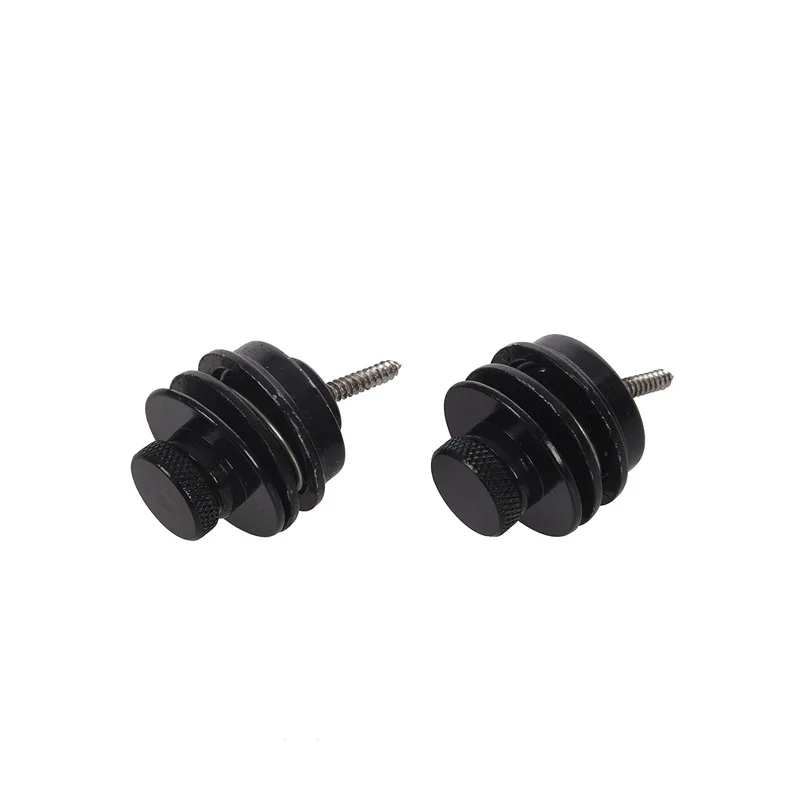 2x Flated Head Strap Locks Black Guitar Straplocks Parts | Спорт и развлечения