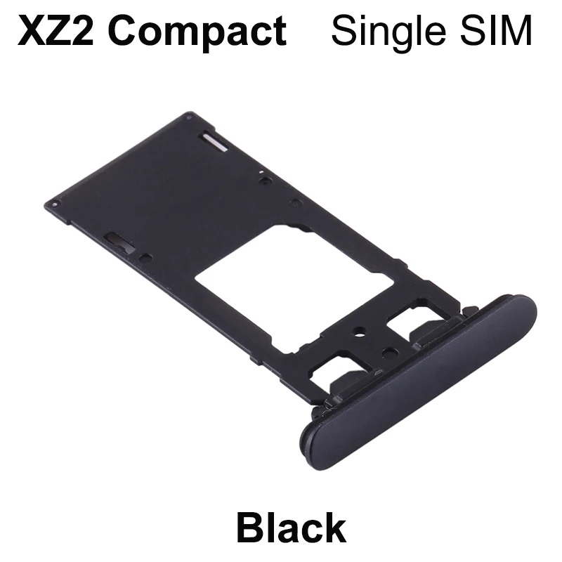 Aocarmo Micro SD SIM Card Tray Slot With Dust Plug Cover