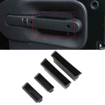 

Door Grab Handle Storage Box Garb Bar Stowing Tidying Tray for Jeep Wrangler JK 2007 2008 2009 2010 ABS Black Car Accessories