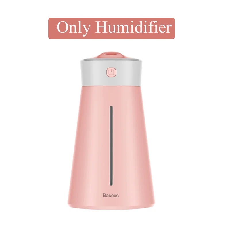 Only Humidifier Baseus увлажнитель воздуха для дома, офиса, увлажнитель воздуха, диффузор с красочным Светодиодный, Ночной светильник, USB вентилятор с увлажнителем, очиститель, зволожувач повітря, Humidificador - Цвет: Only Humidifier