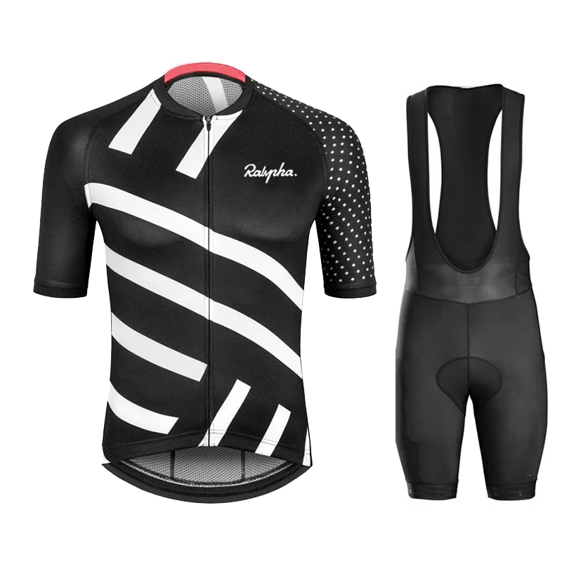 

2019 Ralvpha Cycling Jersey Set Breathable Pro Team Bicycle Jersey Cycling Clothing Bib Shorts Suits Bike Wear Jersey Triathlon