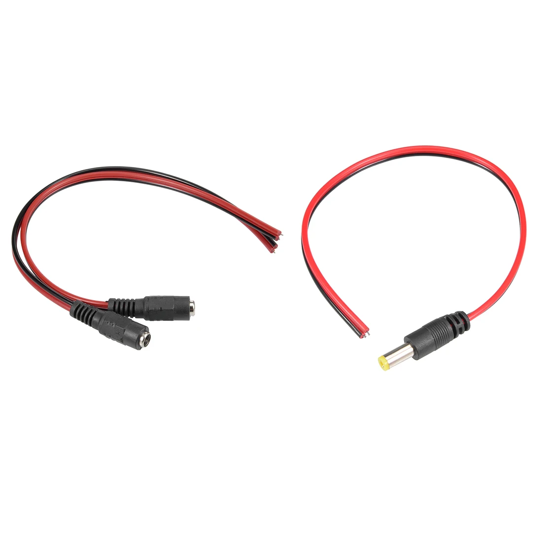 Uxcell 1/2/5/10/20 штук DC Мощность соединительный кабель 12V и гнездовой разъем 2 1x5 5 мм