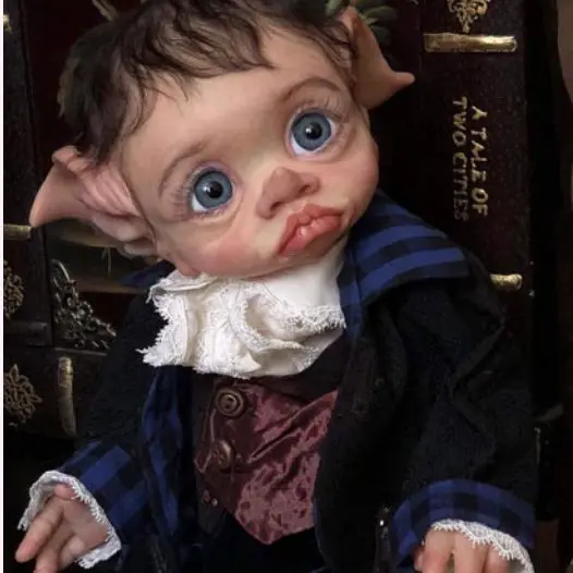 

Bebe Reborn Kit Reborn Baby Vinyl Kit 17 Inches Tinky Fairy Elf Unpainted Unfinished Doll Parts DIY Blank Reborn Doll Kit