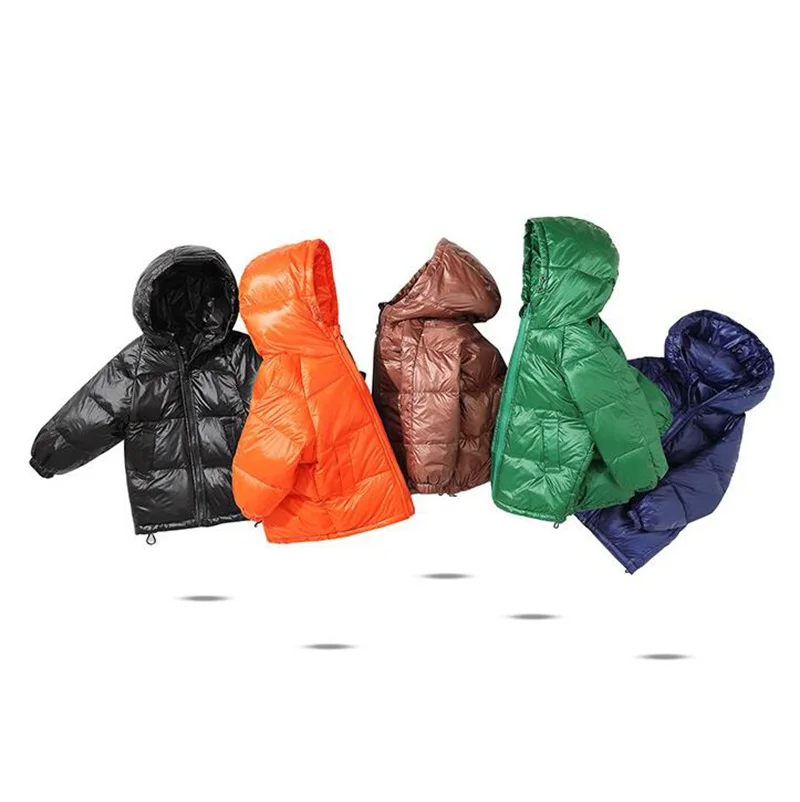 COOTELILI/Зимний пуховик для девочек и мальчиков; зимнее пальто; теплая детская верхняя одежда; Длинная детская верхняя одежда с капюшоном; стеганая одежда на утином пуху