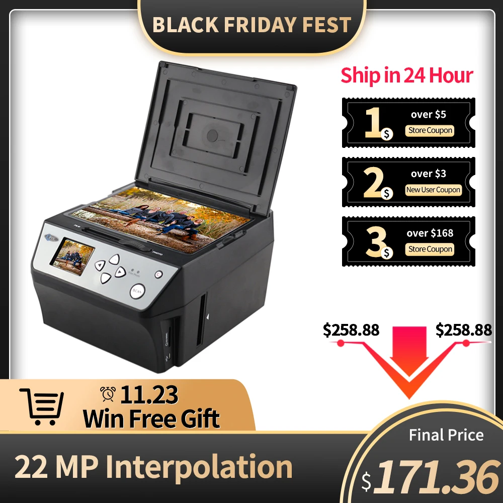4 in 1 COMBO 22 Mega Pixels Photo and Digital 35