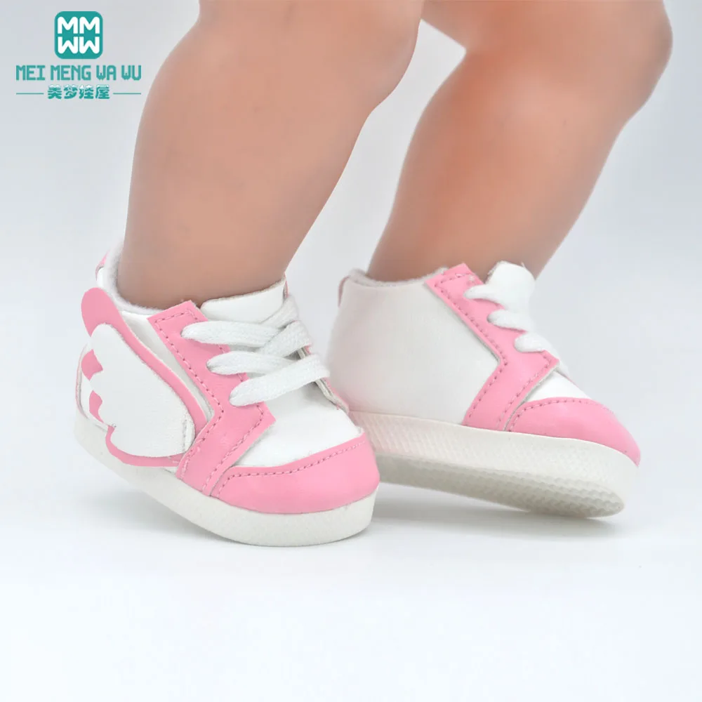 7.5cm shoes 43 cm baby new born doll american boots sneaker
