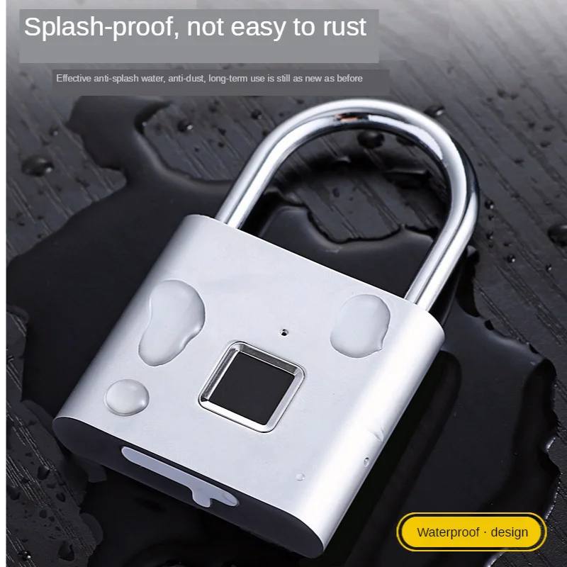 Защитный замок с отпечатком пальца металлический электронный дверной умный USB