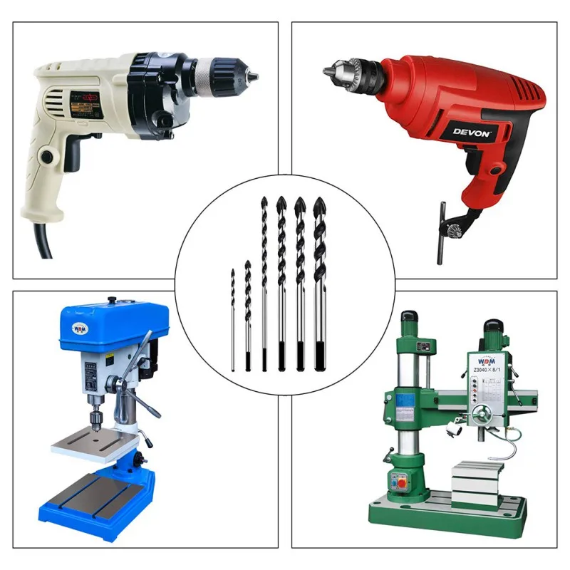 

Multifunctional Black Triangular-overlord Handle Drill Bits Marble Perforator Ceramic Tile Drill