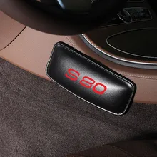 Car Seat Accessories Car Knee Pad for Volvo S80 Thigh Support Leather Pillow Universal Interior Soft Cushion
