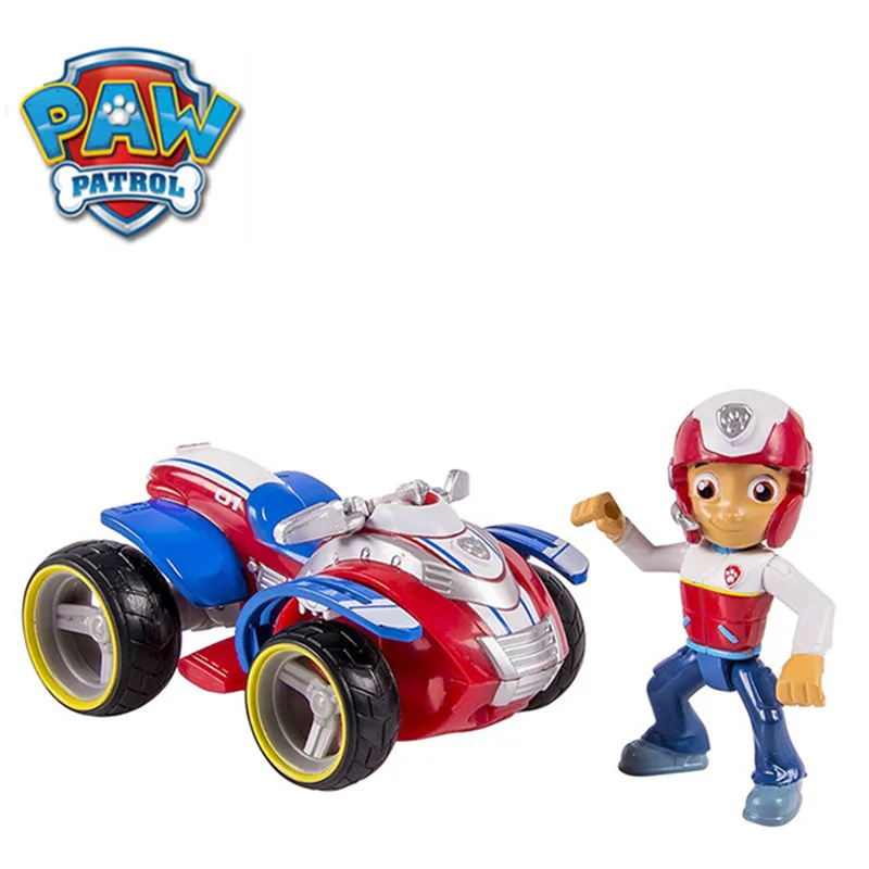 

Original Paw Patrol Dog Nickelodeon Patrulla Canina Rescue Racers Vehicle Ryder Anime Action Figure Doll Kids Toys Gift