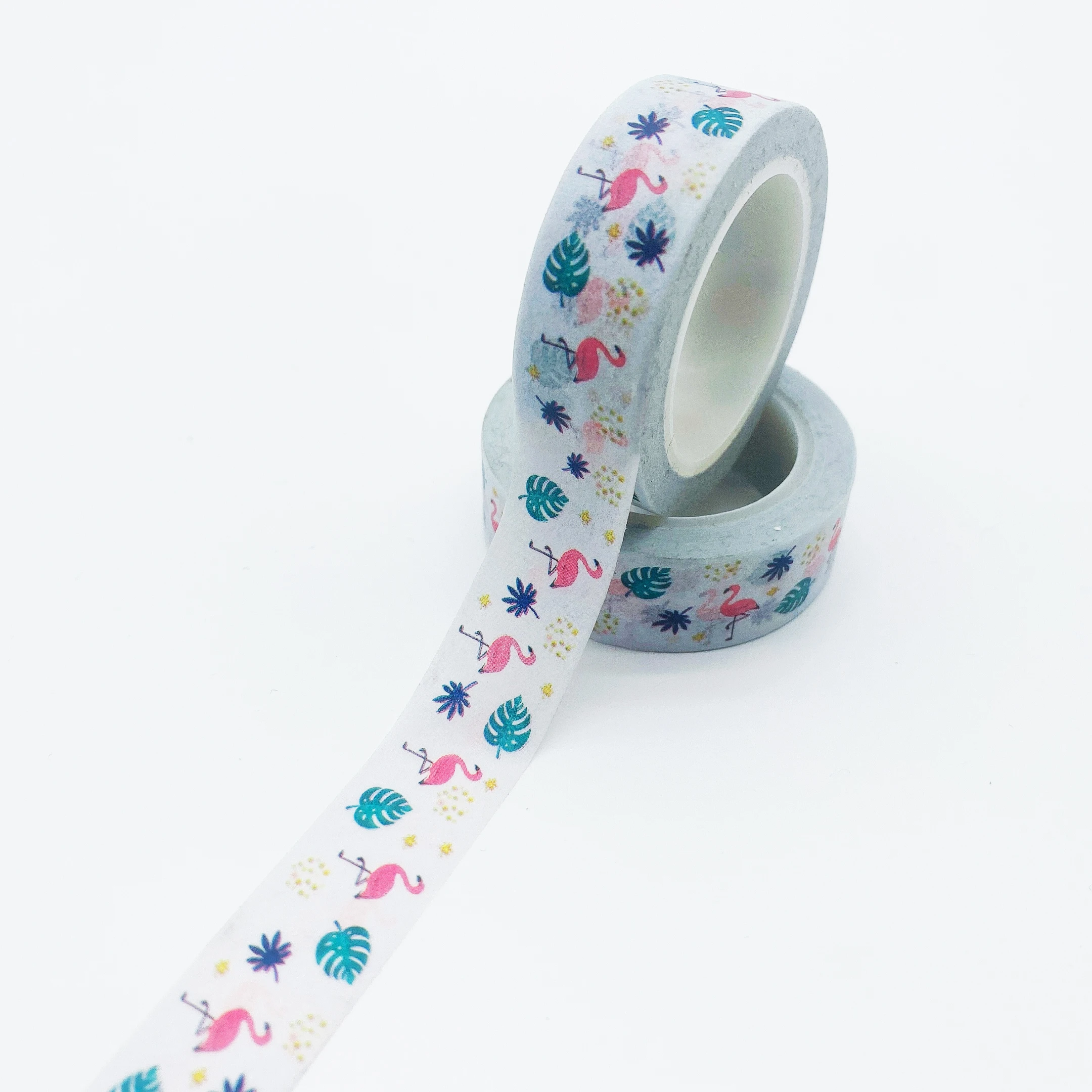 NEW 10pcs/Lot Decorative Cute Flamingo Tropical palm leaves Washi Tapes