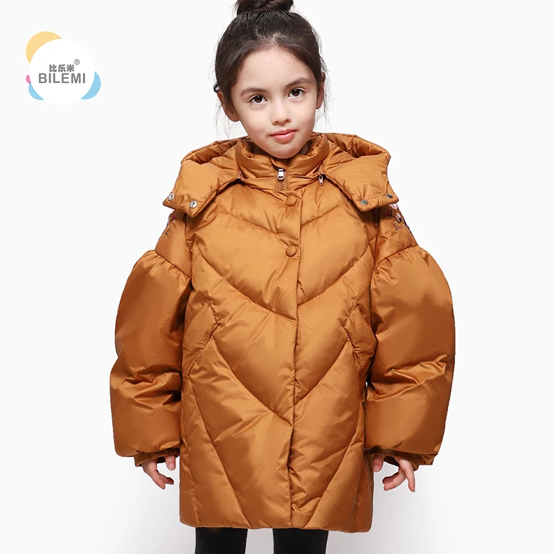 

Bilemi clearance on sale with fur hood toddler girl coat