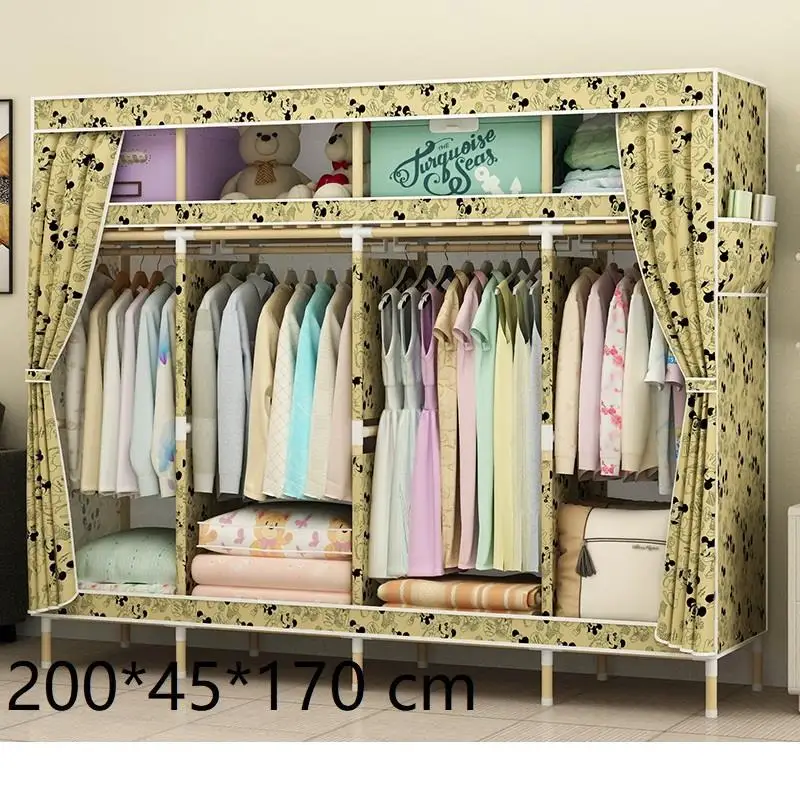 Version S Mobilya Kleiderschrank Garderobe Armoire Chambre Meuble Range Moveis шкаф Mueble De Dormitorio Guarda Roupa шкаф - Цвет: Version S