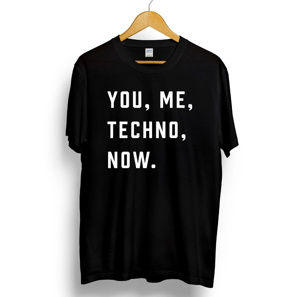 You Me Techno Now Мужская футболка с принтом музыка лозунг печать Детройт кислотный дом |