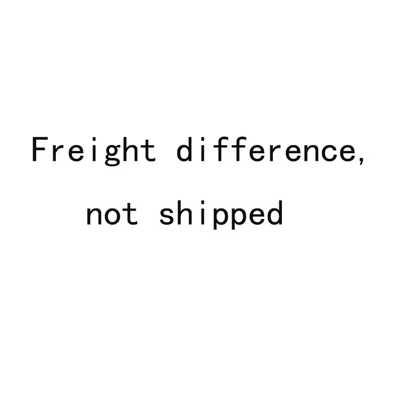 not shipped, Freight difference