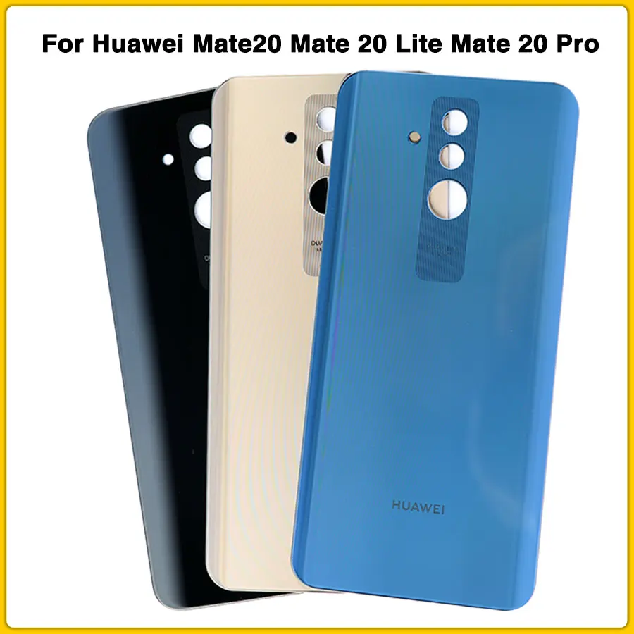 Чехол на заднюю панель для huawei mate 20 mate 20 Lite mate 20 Pro, крышка для батареи, задняя крышка+ клейкая наклейка