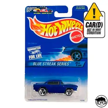 

Hot Wheels '55 Chevy Blue Streak Series 3 of 4 1997 long card*