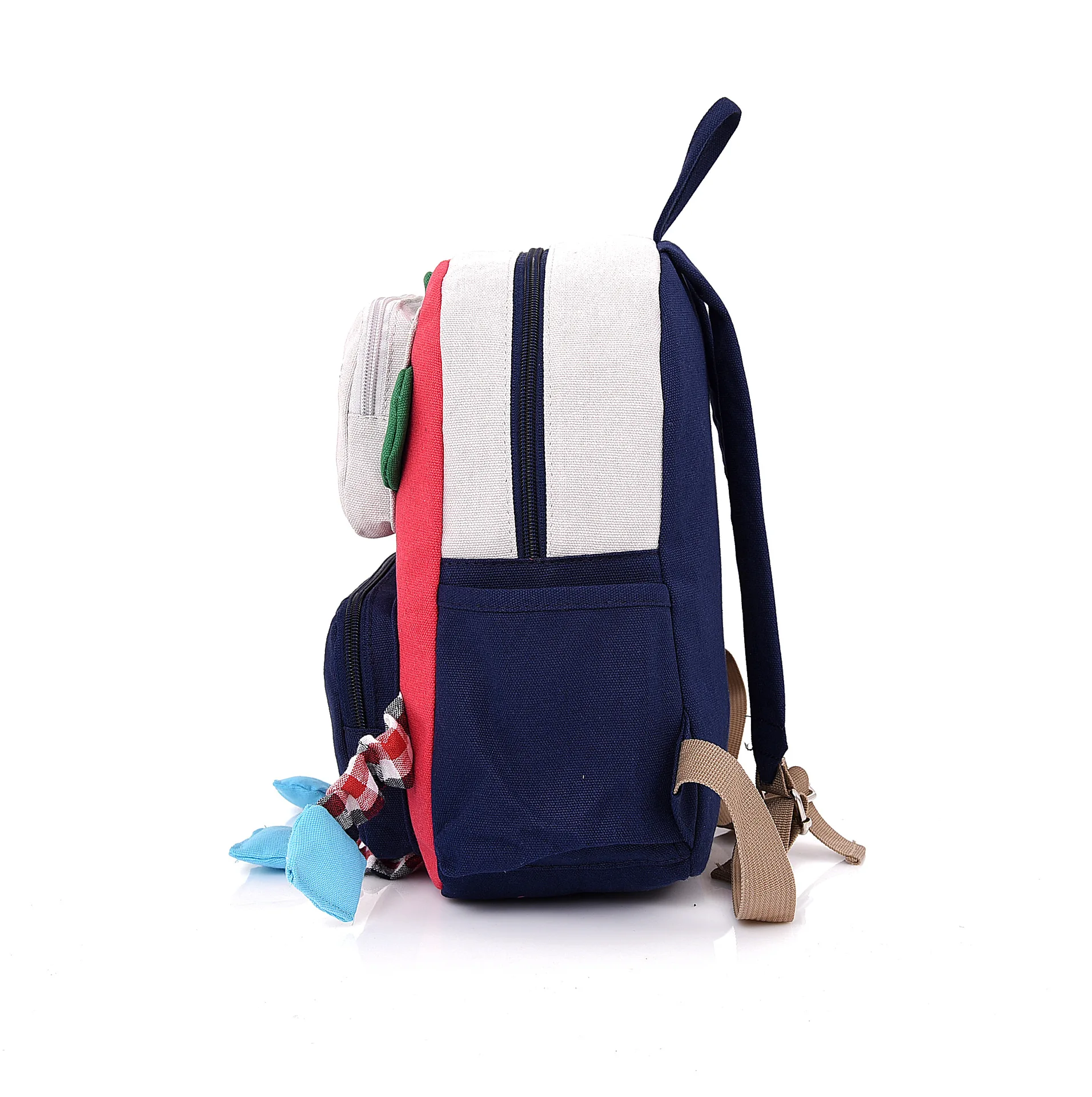 

New Style CHILDREN'S Cartoon Cute Kindergarten Backpack Canvas Robot Image Baby Backpack Customizable Logo