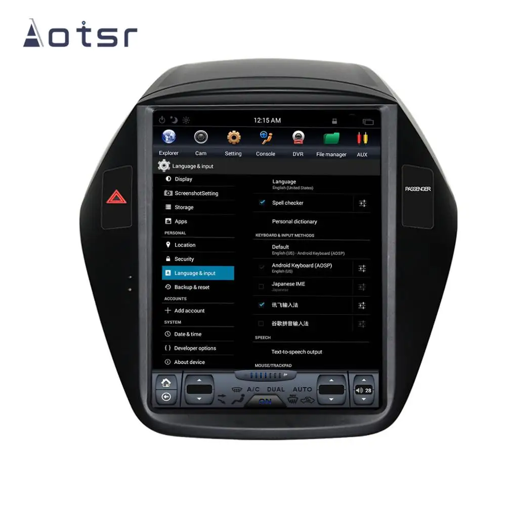 DSP вертикальный экран Tesla стиль Android 9,0 Автомобильный мультимедийный gps-плеер для hyundai IX35 2009- магнитофон головное устройство