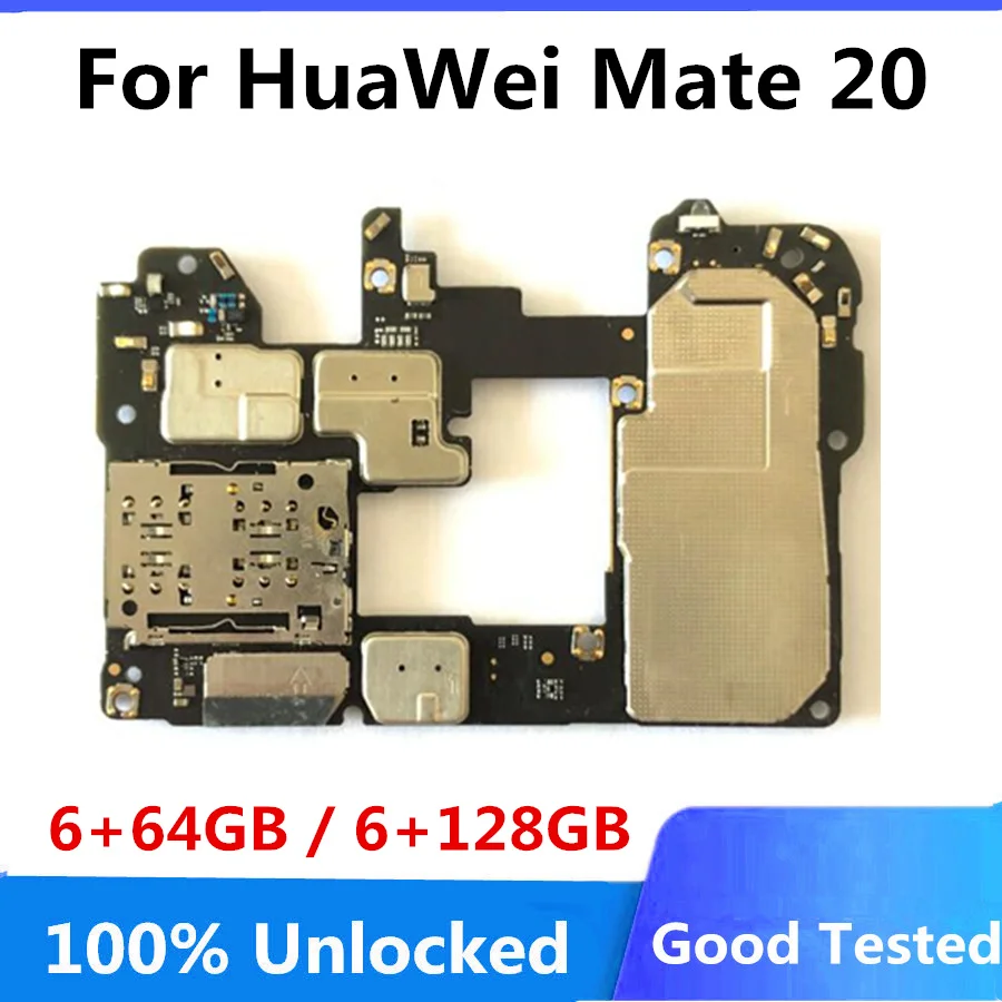 Материнская плата для HuaWei Mate 20 разблокированная оригинальная логическая 64 Гб 128