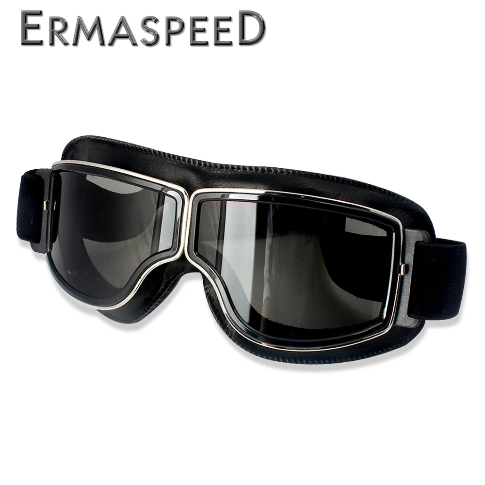 Safety Windproof Motorcycle Glasses Retro Motocross Goggles Eye