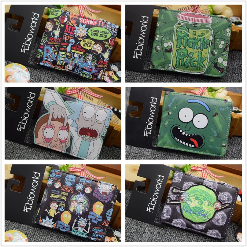 

Rick and Morty wallet around Rick and Morty Student animation personality PU short Wallet