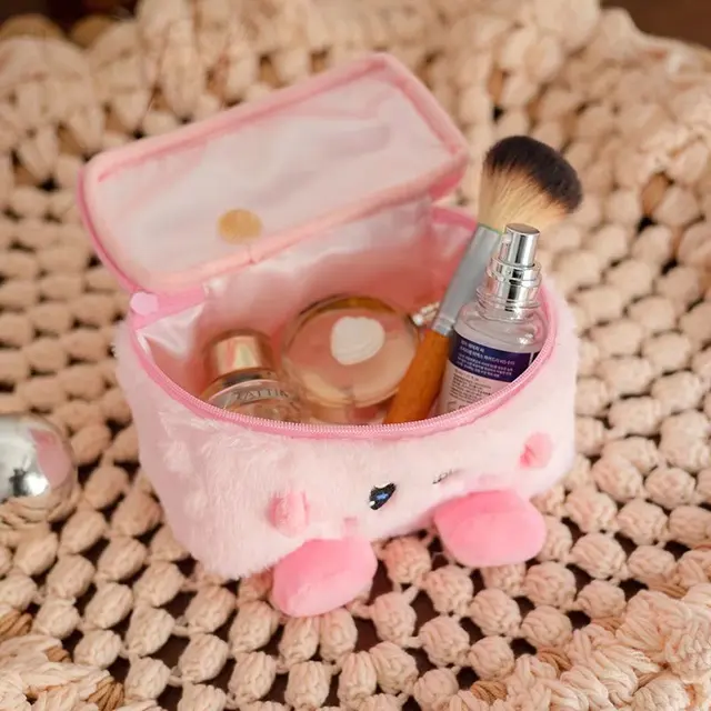 Kawaii Star Kirby Game Peripheral Home Furnishing Series Kirby Portable Cosmetic Hand Bag Storage Bag Cosmetic Organizing Box 5