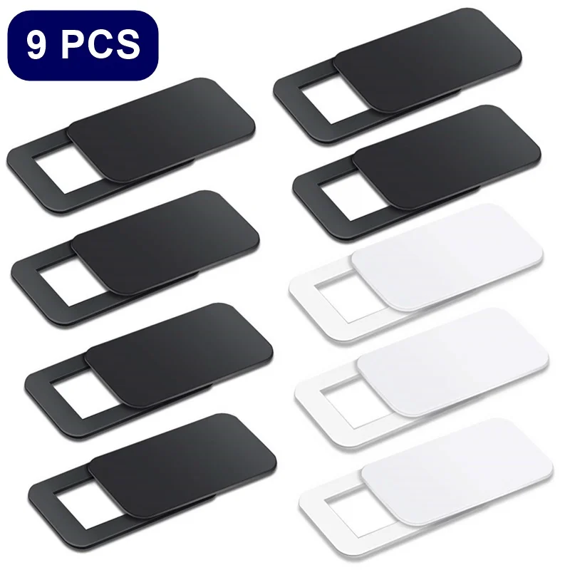 9PCS Tongdaytech Ультра Тонкая линза чехол для веб-камеры слайдер затвора пластиковая крышка камеры для Ipad телефона ПК ноутбук объектив стикер конфиденциально - Цвет: 9PCS
