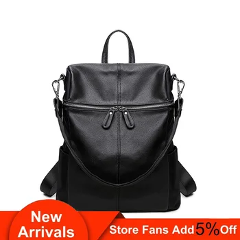 

Herald Fashion Women's PU Leather Backpack School Bags For Teenage Girls Large Capacity Backpack Laptop Bag Drop Shipping