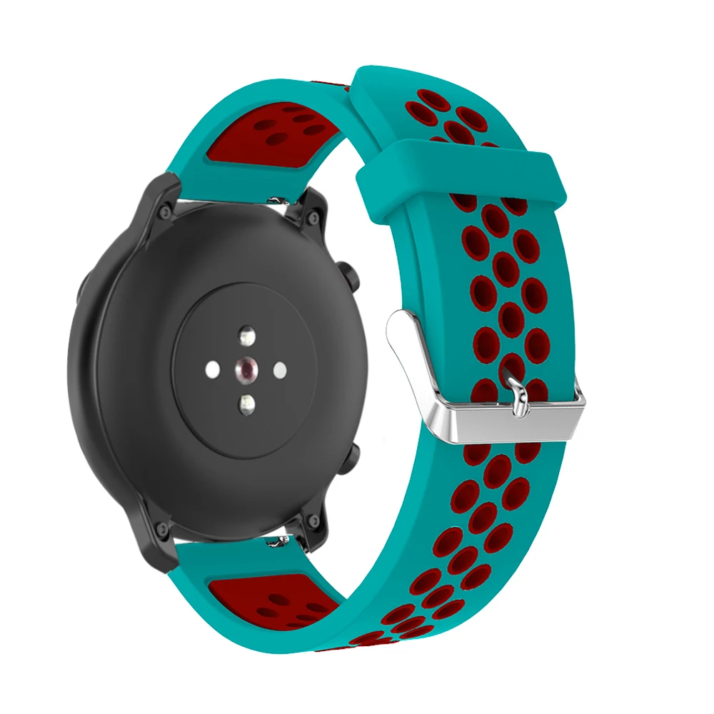 Спортивный силиконовый ремешок для Huami Amazfit GTR 42 мм браслет на запястье ремешки для xiaomi Amazfit GTS Bip BIT Молодежный пояс ремешок для часов