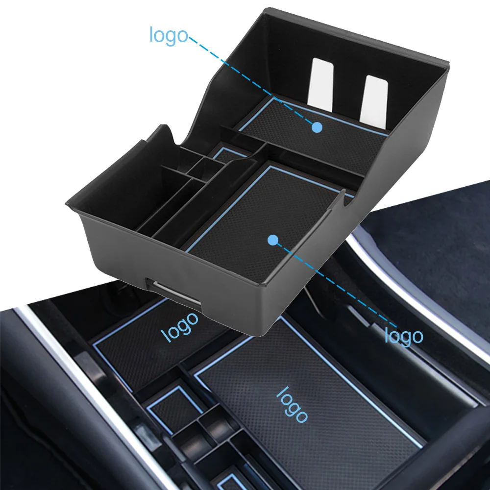 

Для Tesla, модель 3, 2017, 2018, 2019, контейнер для хранения в центральном подлокотнике, органайзер для перчаток, чехол, автомобильные аксессуары