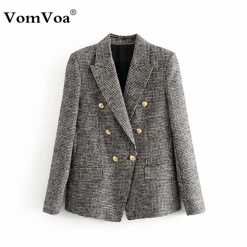 VomVoa в европейском и американском стиле женская повседневный комплект куртка с