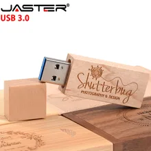 JASTER USB 3,0+ коробка(более 10 шт бесплатный логотип) дерево клен usb флэш-накопитель Флешка 4 ГБ 16 ГБ 32 ГБ 64 Гб карта памяти логотип клиента