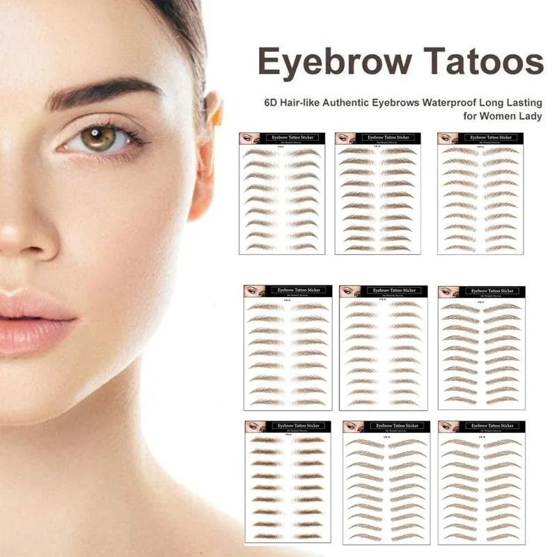 Eyebrows Sticker 6D Imitation Ecological Eyebrow Water Transfer Eye Brow Tattoo Stickers Long Lasting False Eyebrow Enhancers Eyebrows Sticker 6D Imitation Ecological Eyebrow Water Transfer Eye Brow Tattoo Stickers Long Lasting False Eyebrow Enhancers
