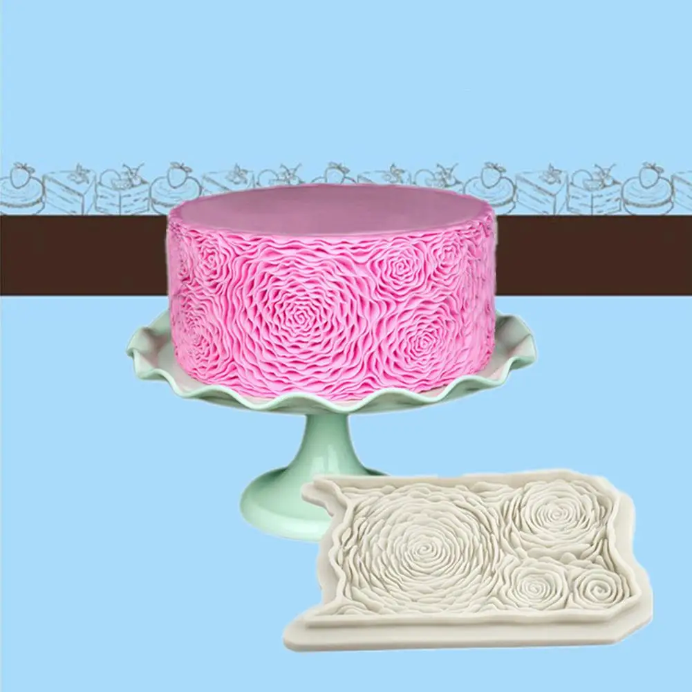 3D роза Кружева Плесень DIY силиконовые модели инструменты для украшения тортов из мастики силиконовая форма Полимерная глина-Смола Конфеты Fimo Super Sculpey