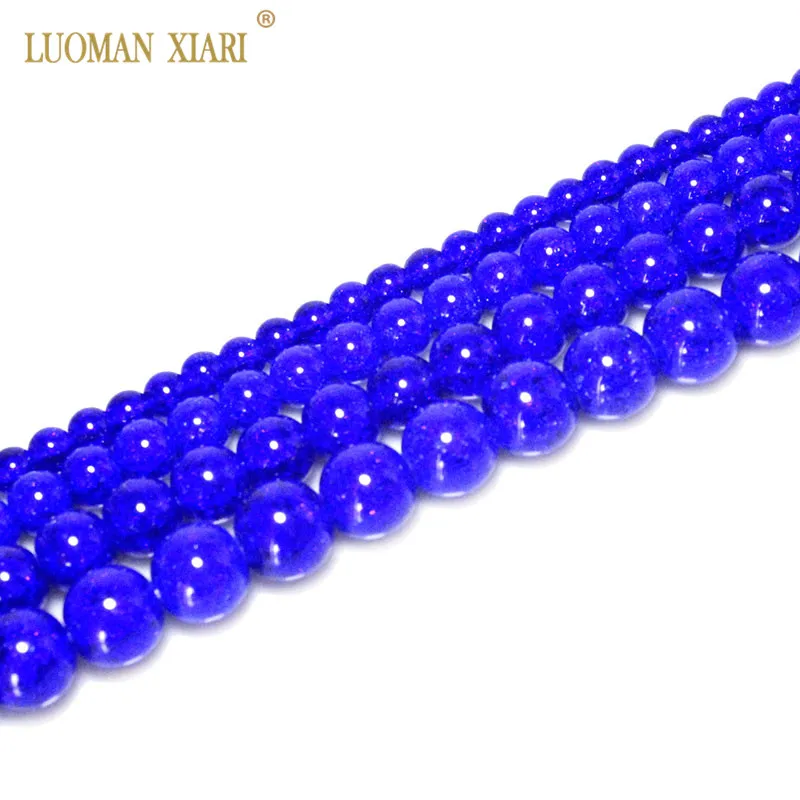 Оптом, покрытые серебристыми красными розовыми синими снежными трещинами Хрустальные Бусы из стекла и камней для самостоятельного изготовления ювелирных изделий браслет ожерелье 6-12 мм